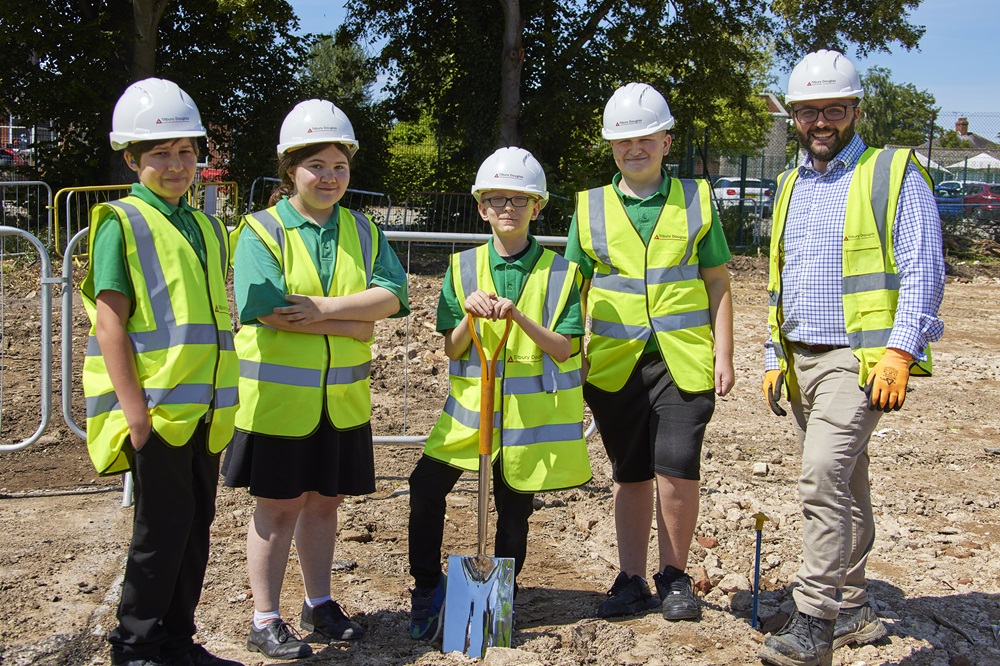 Pupils digging